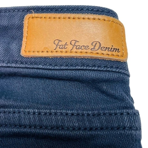 🍀 FAT FACE denim navy blue cropped jeans women’s size 6 - Picture 8 of 8